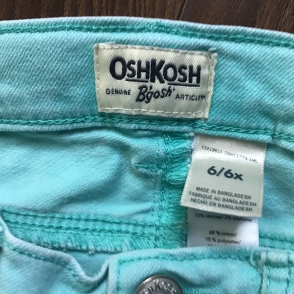 Girls cyan jean shorts - Picture 3 of 3